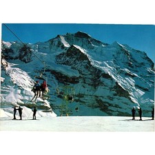 Vintage Kleine Scheidegg Wixi-Lift Jungfrau Switzerland Postcard Gyger Photo picture