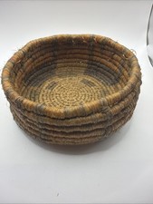 Vintage Tohono O'odham Papago Coiled Basket Bowl 7 Inch picture