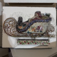 NIB And Vtg. Large Heartwood Creek Jim Shore ‘Delivering Joy’ Boxed 2004 Enesco picture