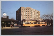 Boston Elevated Railway Car #6296 at Coolidge Corner Brookline Postcard picture