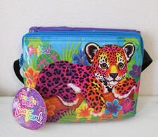 NWT Vintage 90's Lisa Frank Hunter Leopard Lunch Box Insulated Bag picture