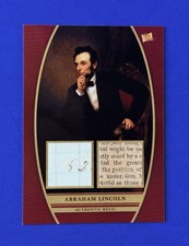 2024 Pieces of the Past Abraham Lincoln Authentic Relic Card #DR-AL picture