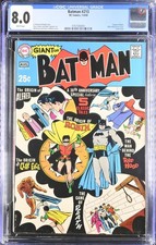 Batman #213 CGC 8.0 White Pages 1969 Origin Robin Red Hood Clayface Giant picture