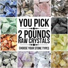 2 Lbs Raw Crystals (You Pick) Bulk Wholesale Rough Gemstone Lot picture