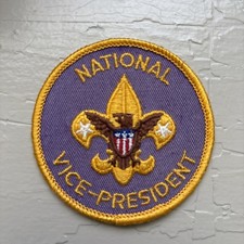 BSA BOY SCOUTS OF AMERICA NATIONAL Vice President POSITION PATCH ~TWILL - As Is picture