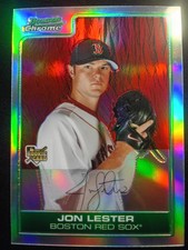 2006 Bowman Chrome Draft Jon Lester RC Refractor #BDP22 Boston Red Sox Rookie picture