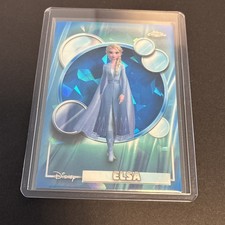 2026 Topps Chrome Sapphire Disney Elsa #168 Frozen II - Color Match 🔥🔥 picture