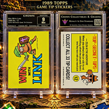 Topps 1989 The Legend of Zelda Game Tip Stickers #12 Link Win With Link picture