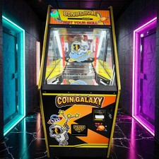 2026 Self Filling Hopper Coin Quarter Pusher Machine w/ Changer Bonus ORANGE picture