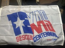 VINTAGE Texas Sesquicentennial Flag - 1836-1986 - 2' X 4' picture