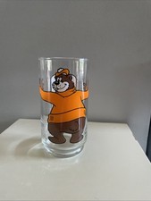 Vtg 80s A&W  Root Beer Glass Rooty Bear 16 Oz picture
