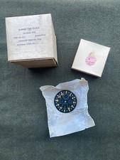 Original WW2 US Air Force Hamilton-Elgin 37500 Cockpit Elapsed Clock Dial - 1945 picture