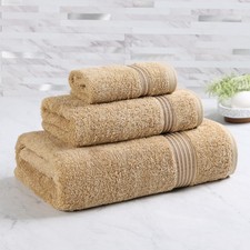 Superior Heritage Egyptian Cotton 3 Piece Towel Set Assorted Absorbent Towels picture