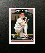 2006 Topps Chrome Cole Hamels Rookie Logos #CRC13 /599 Philadelphia Phillies picture