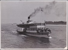 Original Vintage Walter Dick Photo 1940-1950 Rhine River Boat Cologne Stamped picture