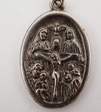Religious Medallion Pendant I Am A Catholic Please Call a Priest Christianity picture