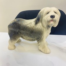 Vintage Coopercraft Dulux Old English Sheepdog Porcelain Figurine Dog Statue picture