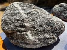 19lbs Granodiorite Boulder Quartz Filled White Stripe Pinto Mountain picture