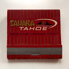 Sahara Tahoe Hotel & Casino Lake Tahoe NV Matchbook ~ Casino Theme picture