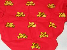 Pup-Peroni Puppy Dog Treat Bandanna Logo Scarf Swag Promo Advertising Red Yellow picture