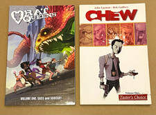 Image Comics Graphic Novel Lot: Chew Vol 1 & Rat Queens Vol 1 TPB Combo picture