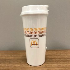 McDonald’s Golden Arches Retro Package Design Thermal Cup Tumbler 16oz. - NEW picture