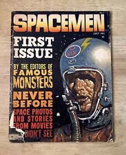 Spacemen Magazine #1 First Issue Detached Cover 1961 VHTF Rare picture