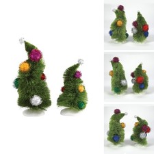 Department 56 Dr. Seuss the Grinch Village Wonky Christmas Trees Figurine Set 6 picture