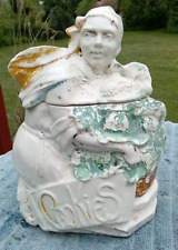 Rare Antique Vintage McCoy Pottery Ceramic Cookie Jar - Cauliflower Lady picture