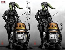 STAR WARS AHSOKA #4 - TAKASHI OKAZAKI - EXCLUSIVE - TD & VIRGIN ^SET^ - IN HAND picture
