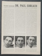 Playboy INTERVIEW - Environmental Alarmist DR PAUL EHRLICH August, 1970 picture