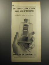 1957 Yardley Tender Skin Shaving Lotion Advertisement picture