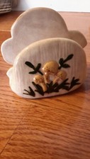 Vintage Arnels Mushroom Ceramic Napkin Holder. picture