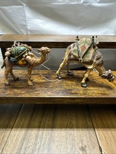 Two Vintage Camel Figurines Department 56 picture