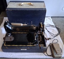 Very Rare 1958 Atlas Black And Gold Sewing Machine picture