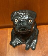 Kevin Francis Face Pots- Sweet Black Pug w/Gold Backstamp picture