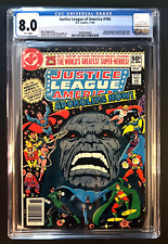 JUSTICE LEAGUE OF AMERICA#184 CGC 8.0 White Pages Darkseid George Perez DC 1980 picture