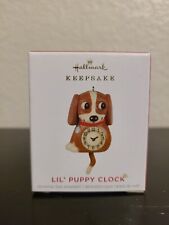 Hallmark 2021 Keepsake Miniature Ornament LIL' PUPPY CLOCK  picture