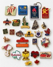 Vtg Estate Pin Lot 25pc Texas Dallas Olympics McDonalds Snoopy Military Enamel picture