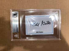 Bill Gates Signed Autographed Beckett Slab Slabbed Encapsulated Autograph picture