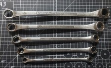 Vintage Craftsman Double Box End Wrenches - Rare Pointed A = no V= 45-47 picture