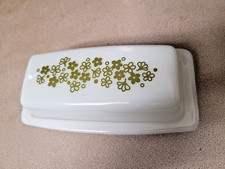 Vintage Pyrex Compatibles Corelle SPRING BLOSSOM Crazy Daisy Butter Dish 1 stick picture