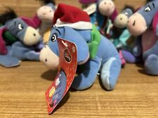 Disney Parks Eeyore 6 Total Mini Bean Bag Beanie 9” Angel Dinosaur Christmas NEW picture