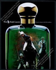 1983 polo player horse pony photo Ralph Lauren Polo cologne vintage print ad picture