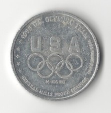 1996 ATLANTA USA OLYMPICS GENERAL MILLS SPONSOR ATHLETICS COIN picture