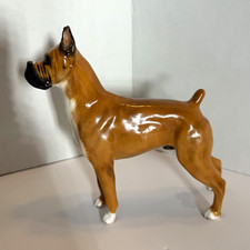 Vintage Royal Doulton Boxer Dog Figurine Warlord of Mazelaine England picture