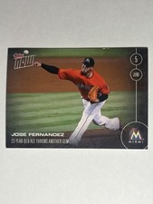 2016 TOPPS NOW JOSE FERNANDEZ 23-Year-Old Ace Throws Another Gem PRINT /273 SSP picture