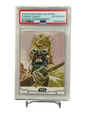 2020 Topps Star Wars Holocron Tusken Raider Sketch by Candice Dailey PSA Auth picture