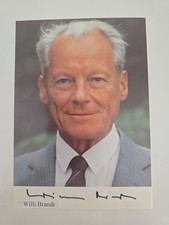 Willy Brandt Autograph Signed Original Photo 10x15cm Autograph Signed picture