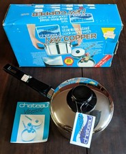 Vintage Vitesse Chateau Stainless Steel Saucepan Copper Base Boxed NOS Retro picture